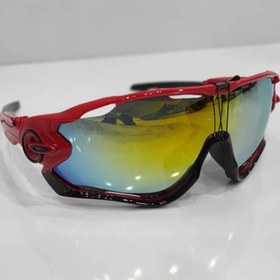 تصویر عینک طرح oakley jawbreaker قرمز کد-R3217 