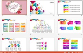 تصویر قالب پاورپوینت جلسه دفاع (پایان نامه) حرفه ای 