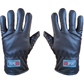 تصویر دستکش مردانه چرم داخل خز LOGER BELDER SPORT 