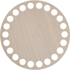 تصویر کفی تریکو بافی مدل دایره قطر 10سانت مجموعه 4عددی کد B400 