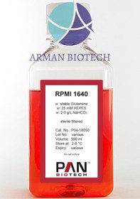تصویر محیط کشت سلول RPMI 1640 در حجم 500ml محصولی از PAN Biotech آلمان 