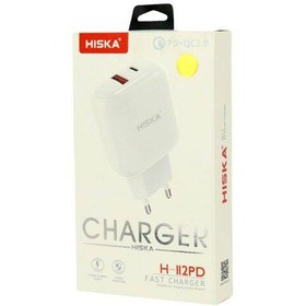 تصویر شارژر دیواری H-112PD هیسکا WALL CHARGER DUAL H112PD