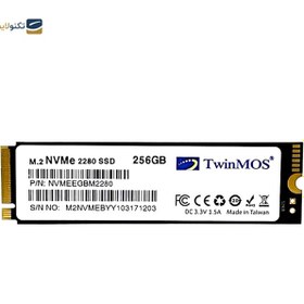 تصویر هارد اس اس دی اینترنال توین موس مدل NVMe M.2 2280 PCIE ظرفیت 256 گیگابایت TwinMOS NVMe M.2 2280 PCIE SSD 256GB