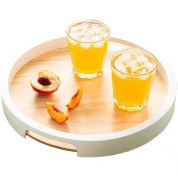 تصویر سینی سرو چوبی گرد رایکا 