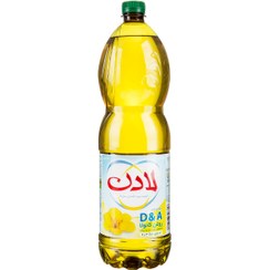 تصویر لادن روغن مایع کانولا 1350 گرمی ویتامین (A-D) آبی 