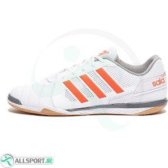 تصویر کفش فوتسال آدیداس تاپ سالا طرح اصلی Adidas Top Sala IC White Red 