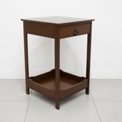 تصویر میز کنار مبلی بامبو با کشو 