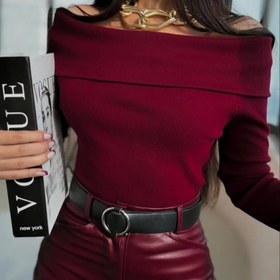 تصویر بلوز یقه کاپ 