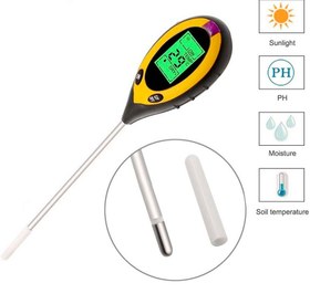 تصویر پی اچ سنج دیجیتال خاک (4کاره) اورجینال PH METER