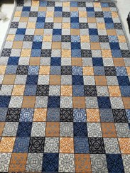 تصویر گلیم فرش ماشینی مدل 617 سایز ۶ متر نقره ای 