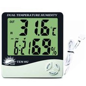 تصویر دماسنج و رطوبت سنج ماکزیمم و مینیمم TEM-882 