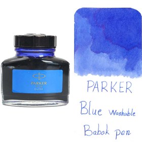 تصویر جوهر خودنویس پارکر آبی قابل شست و شو Parker blue washable 