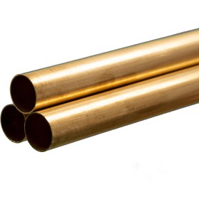 تصویر لوله برنجی 15 میل - 0.75 میلیمتر Brass tube 15 mm