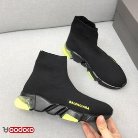 تصویر بالنسیاگا جورابی اسپید ترینر ایر سبز Balenciaga sock speed trainer green air 