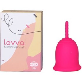 تصویر کاپ قاعدگی سایز کوچک صورتی لیوا فارما Menstrual cup Liva Pharma small size pink 