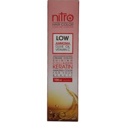 تصویر رنگ مو نیترو پلاس حاوی کراتین مدل قهوه ای زیتونی متوسط شماره 5.3 Nitro-hair-color-No