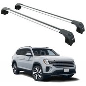 تصویر جعبه بار سقفی VOLKSWAGEN ATLAS 2017 2025 ROOF RACK CARRIER SPACER POST SPACEBAR PAW PRO 2 GREY auto paw 