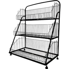 تصویر استند فروشگاهی فلزی ۳ طبقه 