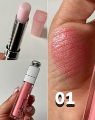 تصویر لیپ‌گلاس و بالم لب طرح دیور - 1 