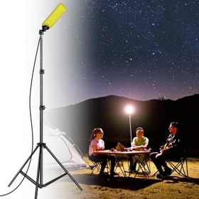 تصویر چراغ کمپینگ گرین لاین مدل GNCMPLEDLT Green Lion Camping LED Light with Tripod Stand