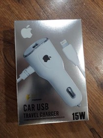 تصویر شارژر فندکی فست شارژ اپل car usb travel chaarger