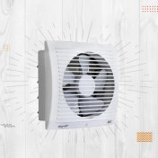 تصویر هواکش خانگی 30 سانتی متری دمپر دار 1400 دور خزرفن مدل EB-300-4 