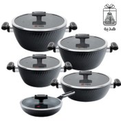 تصویر سرویس قابلمه ام جی اس مدل باکالیت ۱۰ پارچه 