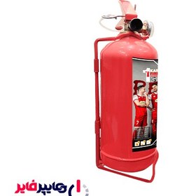 تصویر کپسول آتش نشانی 1 کیلوگرمی پودر و گاز کارا طرح پرسپولیس (A) 1kg powder and gas fire extinguisher, Persepolis design (A)