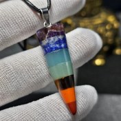 تصویر آویز گردنبند سنگ هفت مراکز بدن معدنی کد 35888 