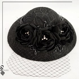 تصویر کلاه آیدا مشکی کد 05 