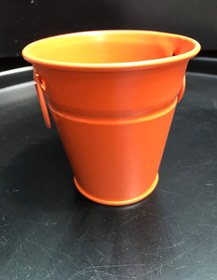 تصویر گلدان فلزی رنگی سایز ۳ 