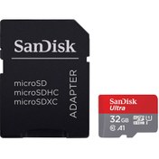 تصویر کارت حافظه microSDHC سن دیسک مدل Ultra A1 ظرفیت 32 گیگابایت Sandisk Ultra A1 microSDHC 32GB