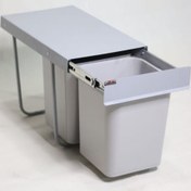 تصویر سطل آشغال داخل کابینت- سطل آشغال کابینتی دو قلو 