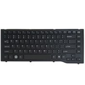 تصویر کیبورد لپ تاپ فوجیتسو Lifebook LH532 مشکی-اینترکوچک با فریم Keyboard Laptop Fujitsu Lifebook LH532