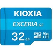 تصویر کارت حافظه‌ microSDHC کیوکسیا KIOXIA مدل G2 EXCERIA کلاس 10 استاندارد V30-U3 سرعت 100MBps ظرفیت 32 گیگابایت به همراه آداپتور SD EXCERIA G2 microSD Memory Card