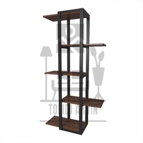 تصویر استند گل چوب فلز مدل شیدور Metal wood flower stand Shidor model