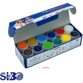 تصویر گواش ۱۲ رنگ نقش 