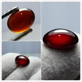 تصویر سنگ گارنت هسونایت طبیعی تراش Cabochon 