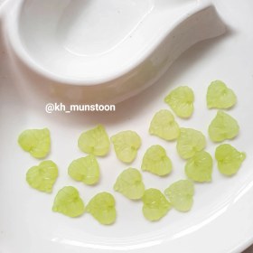 تصویر برگ قلبی سبز لیمویی 