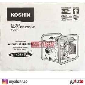 تصویر موتورپمپ طرح روبین 3اینچ SE 80X سفارش ژاپن Robin motorpump HT305 80X