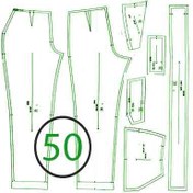 تصویر الگوی شلوار ترک سایز 50 