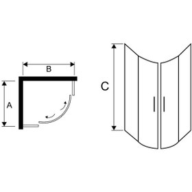 تصویر دور دوشی رای سای تک Scitech Ray Shower Enclosures