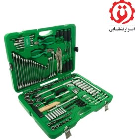 تصویر جعبه ابزار سبز 150 پارچه پلاستیکی (سبز) تاپ تول - TOPTUL مدل GCAI150R 