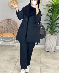 تصویر مانتو شلوار اداری زنانه مدل جیران 