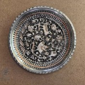 تصویر دیوارکوب قلمزنی مسی گل و بلبل سایز 20 