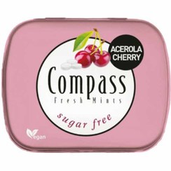 تصویر قرص خوشبو کننده دهان کامپس با طعم گیلاس بدون شکر - Compass ACEROLA CHERRY خوشبوکننده دهان کامپس 14 گرم گیلاس