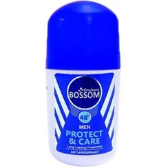 تصویر رول ضد‌تعریق مردانه مدل Protect care حجم 75 میل بوسوم Men's antiperspirant roll 75 ml BOSSOM Protect care model