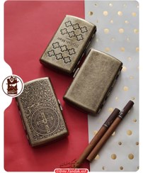 تصویر کیف سیگار گوپای برنجی 12 نخ100 