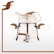 تصویر کتری و قوری استیل کروپ ست کد 3304 