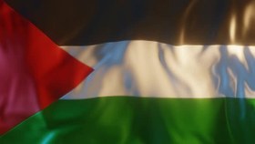 تصویر کلیپ پرچم فلسطین Palestine Flag with Edge Bump 36487376 